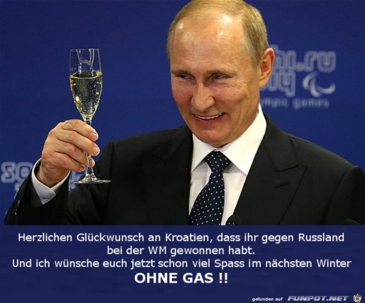 Glckwunsch von Putin