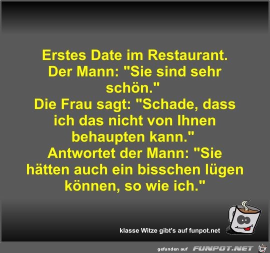 Erstes Date im Restaurant