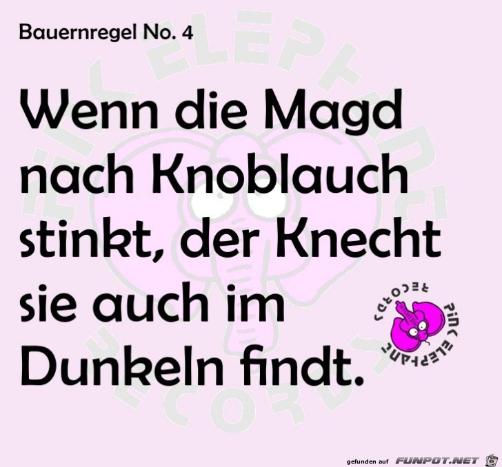 Bauernregel 4 Bauernregel 4