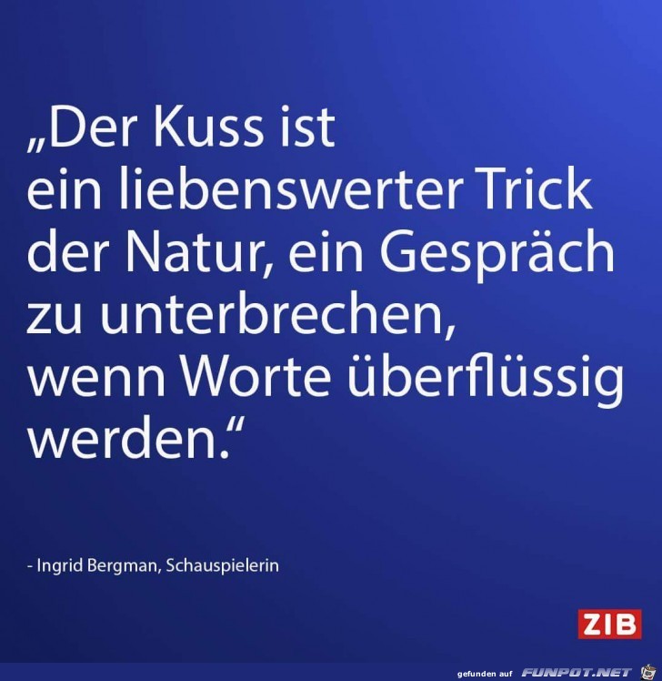 der kuss ist der kuss ist