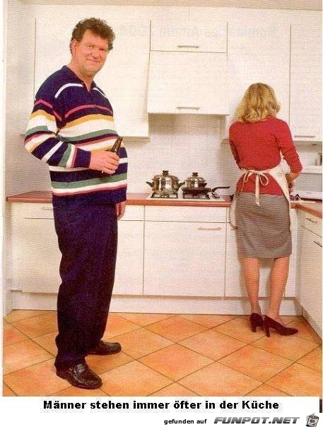Männer stehen immer öfter in der Küche Männer stehen immer öfter in der Küche