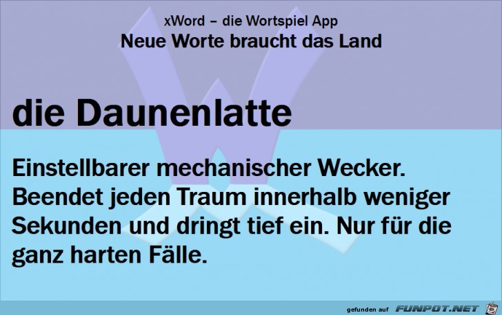 Neue-Worte-Daunenlatte