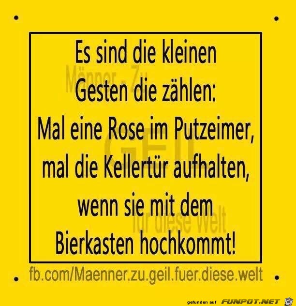 Die kleinen Gesten zählen Die kleinen Gesten zählen