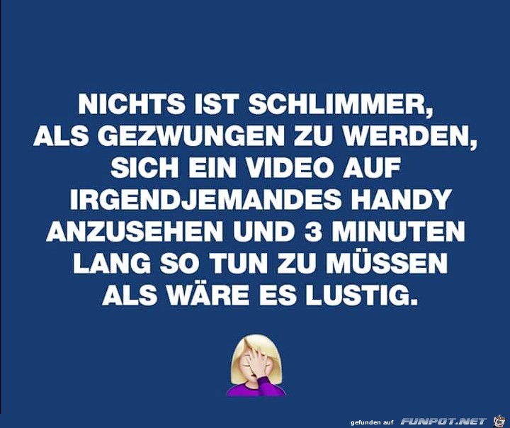 Nichts ist schlimmer Nichts ist schlimmer