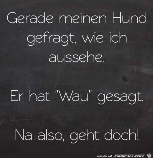 Na also, geht doch !