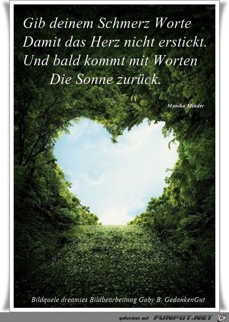gib deinem Schmerz worte gib deinem Schmerz worte