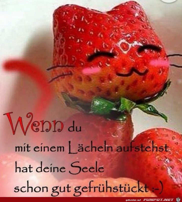 wenn du mit einem Laecheln wenn du mit einem Laecheln