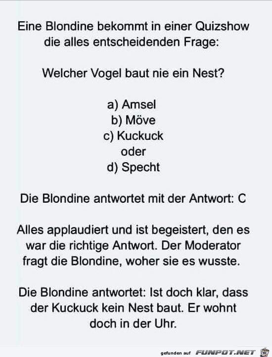 eine Blondine eine Blondine
