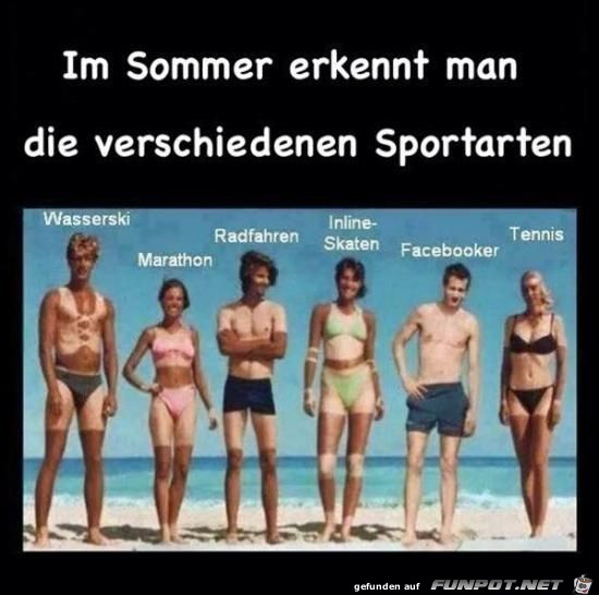 im sommer erkennt man