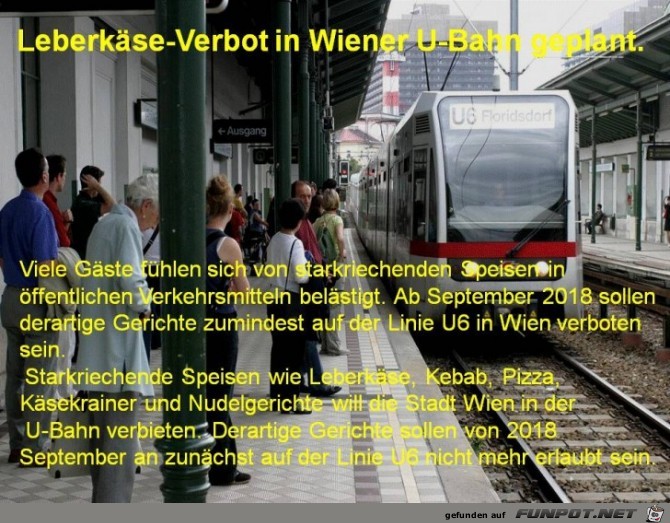 Wien Verbote in U-Bahn Wien Verbote in U-Bahn