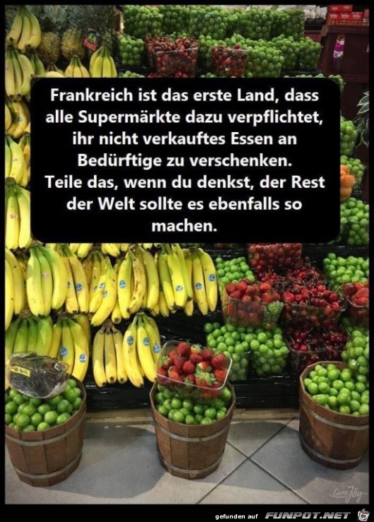 Frankreich ist das erste Land.......