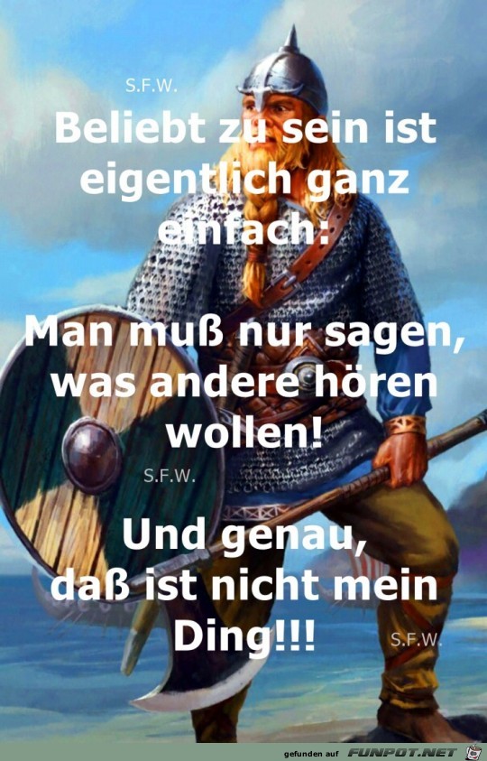 Beliebt zu sein ist