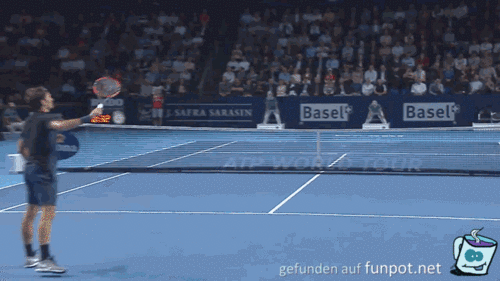Tennisball fangen