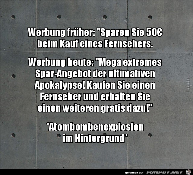 Werbung frher....