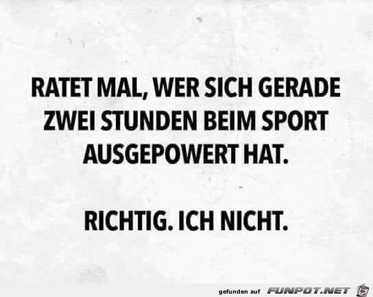 2 Stunden Sport 2 Stunden Sport