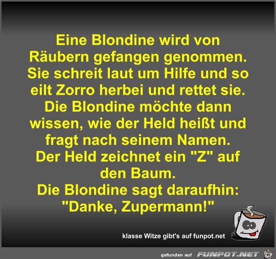 Eine Blondine wird von Rubern gefangen genommen