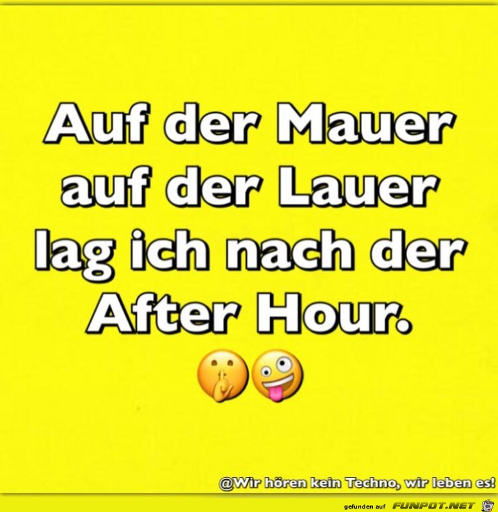 Auf der Mauer, auf der Lauer Auf der Mauer, auf der Lauer