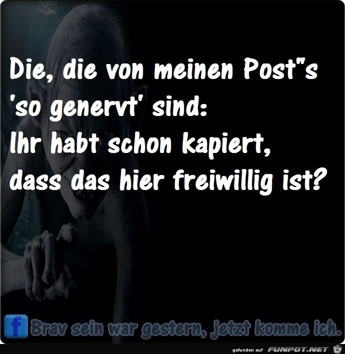 Seid ihr genervt? Seid ihr genervt?