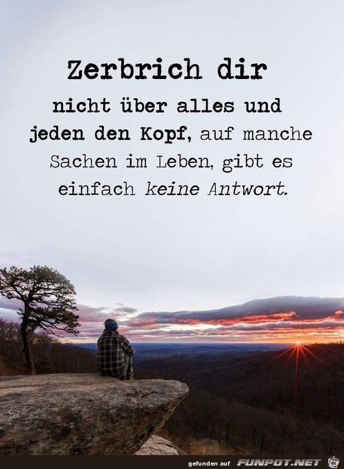 Zerbrich dir nicht