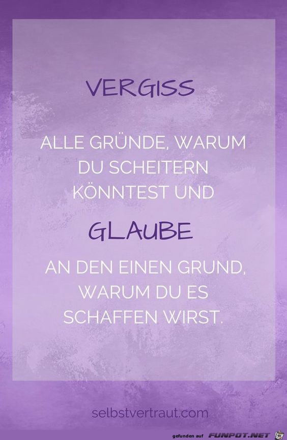 Vergiss alle Gruende