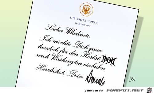 Trumps Putin-Einladung Trumps Putin-Einladung