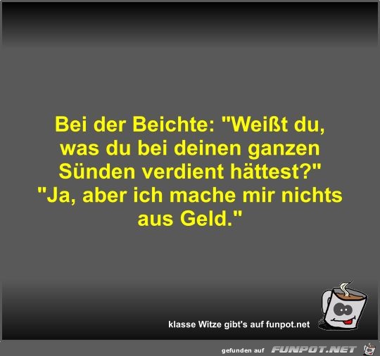 Bei der Beichte