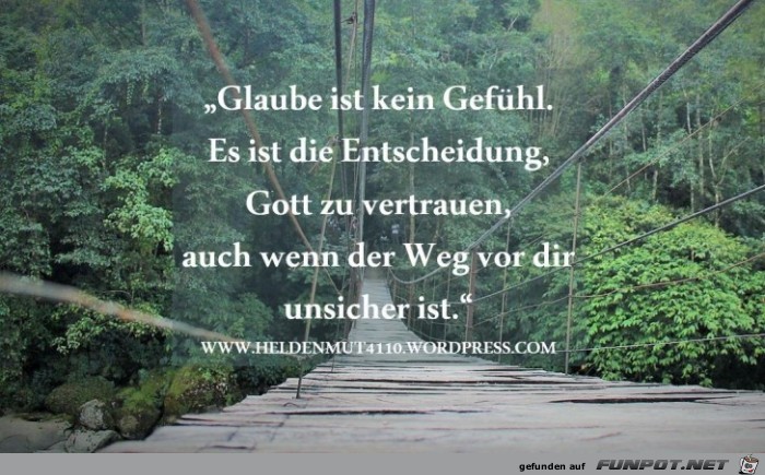 glaube ist kein Gefuehl glaube ist kein Gefuehl
