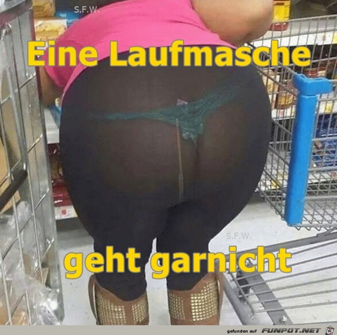 Eine Laufmasche