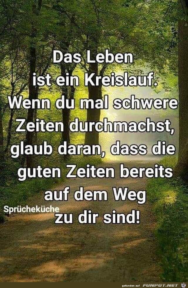 Das Leben ist ein Kreislauf Das Leben ist ein Kreislauf