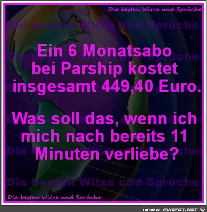 Monatsabo bei Parship