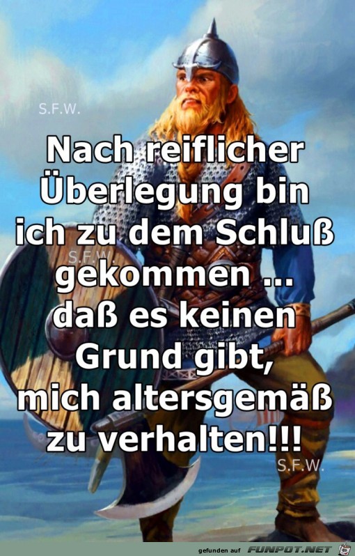 Nach reiflicher Ueberlegung Nach reiflicher Ueberlegung