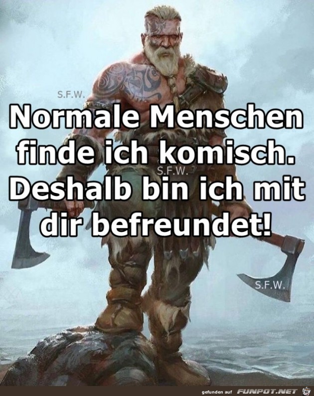 Normale Menschen finde