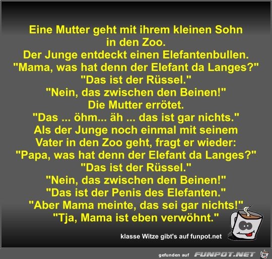 Eine Mutter geht mit ihrem kleinen Sohn in den Zoo Eine Mutter geht mit ihrem kleinen Sohn in den Zoo