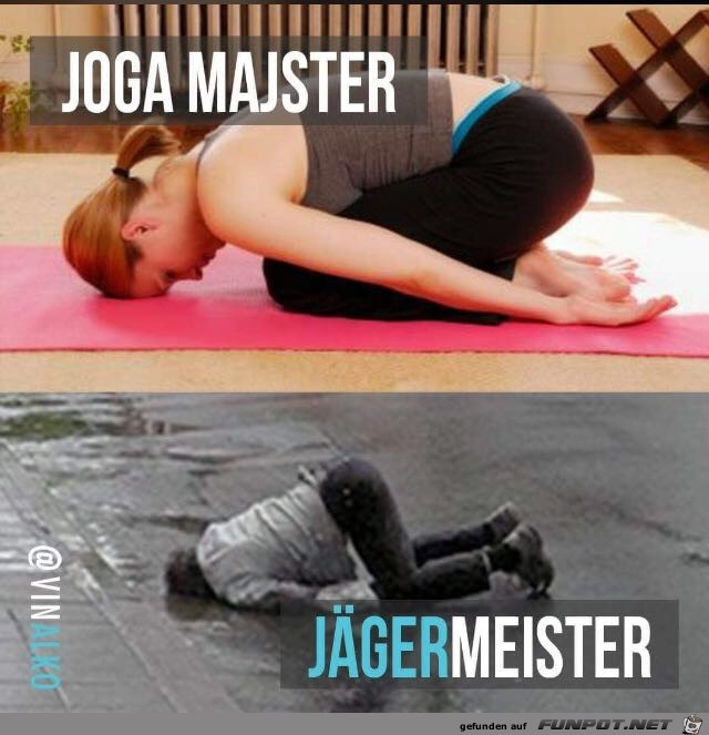 Joga Meister vs. Jgermeister