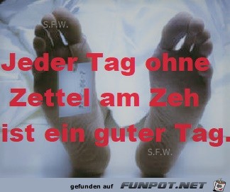 Jeder Tag ohne