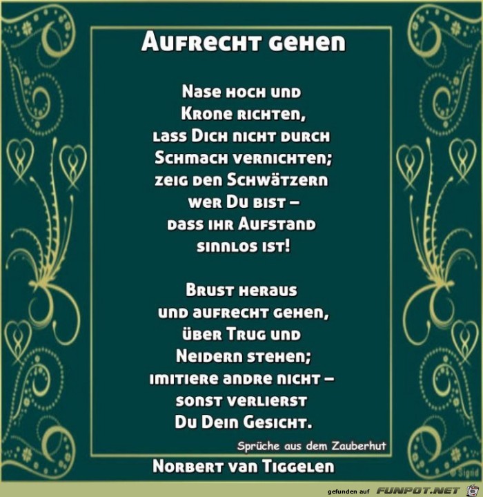 Aufrecht gehen Aufrecht gehen