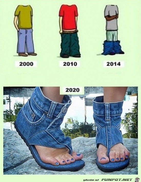 Die Hosen werden immer kürzer Die Hosen werden immer kürzer