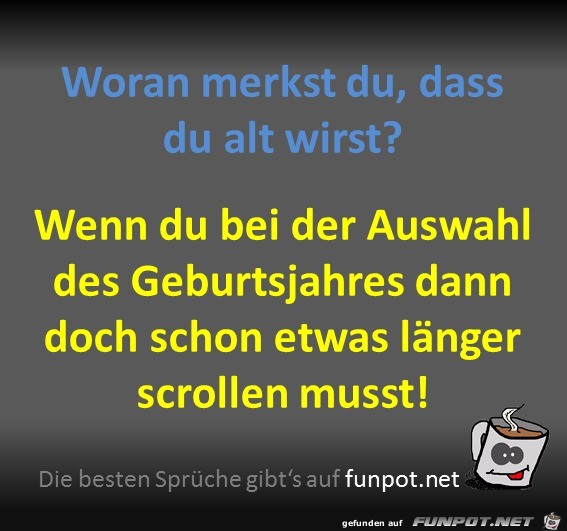 Du wirst alt Du wirst alt