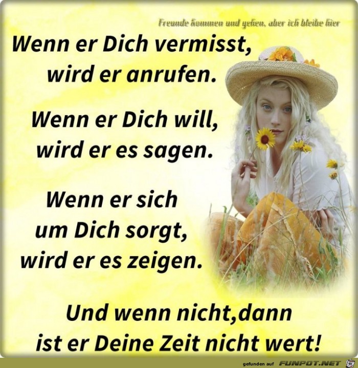 Wenn er dich vermisst Wenn er dich vermisst