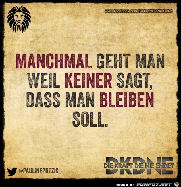 Manchmal