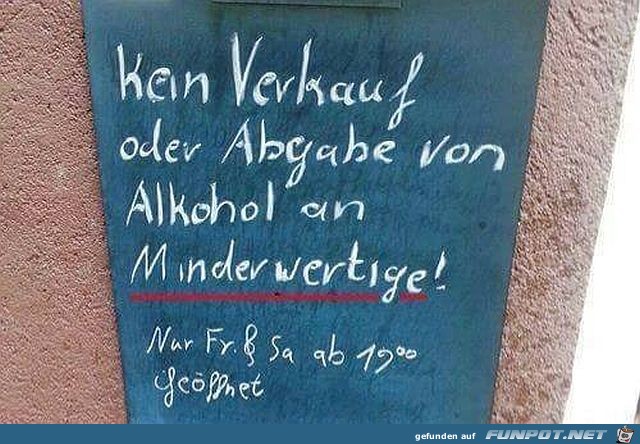 Kein Alkohol