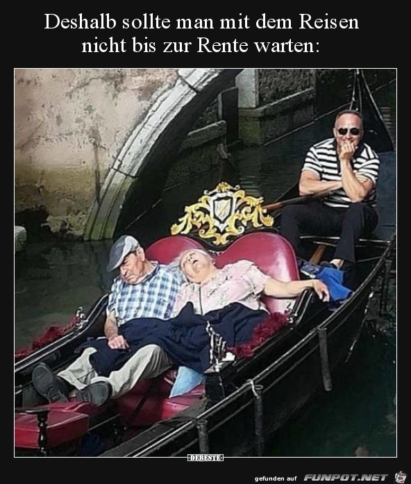 nicht bis zur Rente warten......