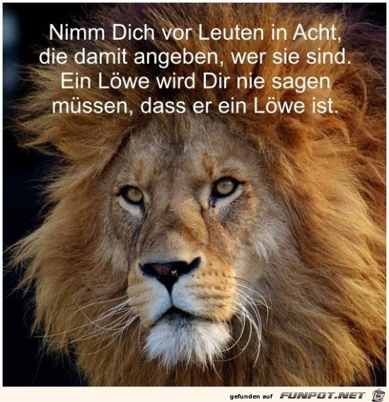 nimm dich vor Leuten in acht.......