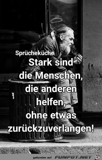 Stark sind die Menschen