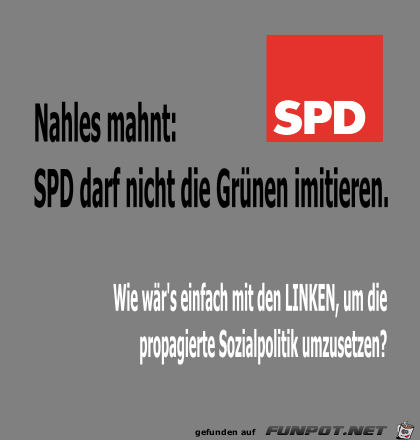 Nahles mahnt Nahles mahnt