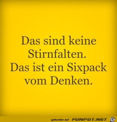 keine Stirnfalten keine Stirnfalten