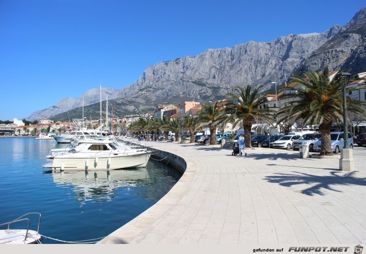 Impressionen aus Makarska an der kroatischen Riviera