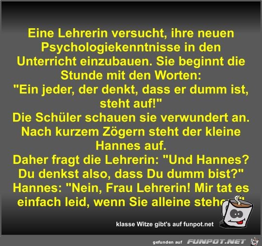 Eine Lehrerin versucht Eine Lehrerin versucht