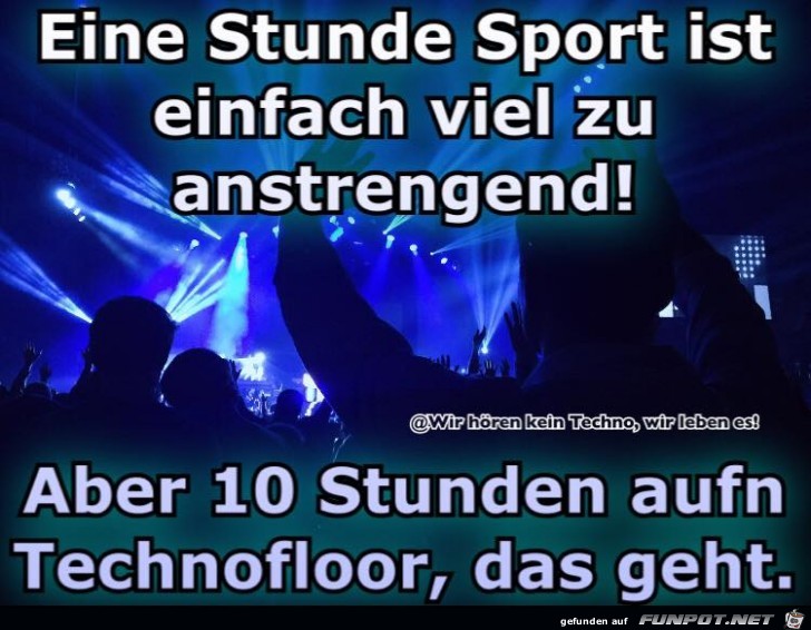 Eine Stunde Sport