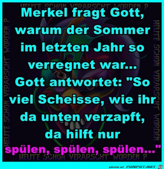 Merkel fragt Gott Merkel fragt Gott